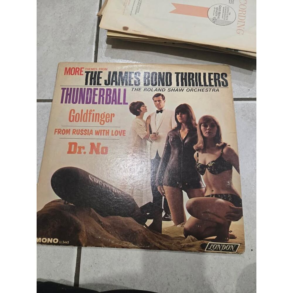 ROLAND SHAW ORCHESTRA: more themes from the james bond thrillers  vintage vinyl